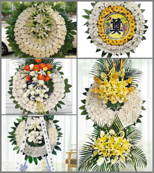 山东青岛平度市李园街道西石家庄村花圈速递